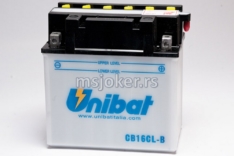 Akumulator UNIBAT 12V 19Ah sa kiselinom CB16CL-B-SM desni plus (175x100x175) 240A