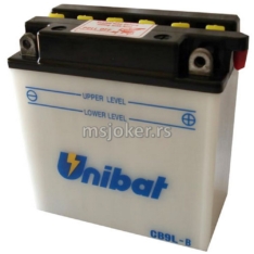 Akumulator UNIBAT 12V 9Ah sa kiselinom CB9L-BSM desni plus (135x75x139) 130A