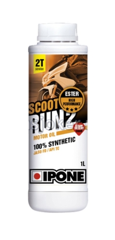 IPONE sintetičko ulje za skutere 2T sa mirisom JAGODE 2T Scoot Run 2 1L