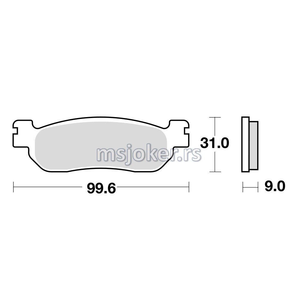 TRW MCB764SRM – Kit Pastiglie Freno Sinterizzato Maxi Scooter, Per Honda SW-T E FJS (Assale Posteriore), Composto Metallico