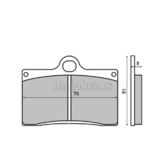 Disk pločice RMS Aprilia RS250 prednje