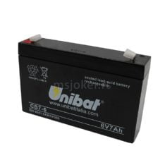 Akumulator baterija UNIBAT 6V 7A SLA  CB7-6 (151x34x100)